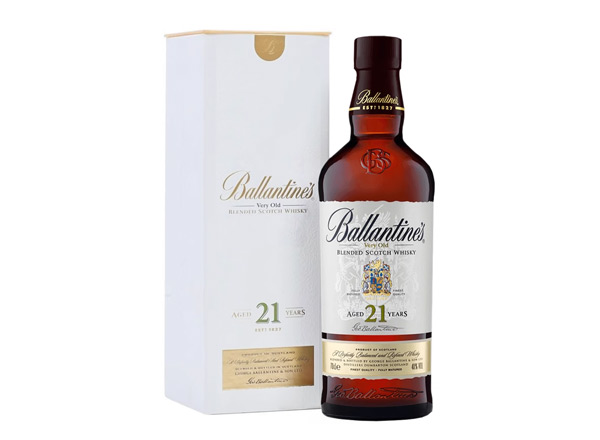 大足百龄坛威士忌回收百龄坛21年苏格兰威士忌40°Ballantine's进口洋酒700ml