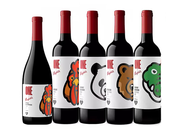 大足回收奔富红酒奔富一号1号Penfolds ONE潮流联名Human Made中国熊猫加州棕熊法国雄鸡澳洲鳄鱼