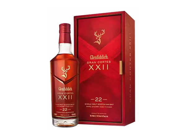 大足回收格兰菲迪22年璀璨珍藏版威士忌700ml礼盒装Glenfiddich XXII苏格兰威士忌