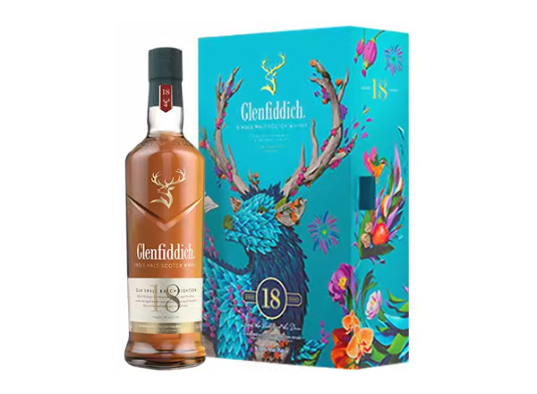 大足格兰菲迪回收格兰菲迪18年700ml春节礼盒装Glenfiddich苏格兰威士忌