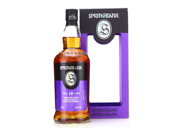 大足Springbank云顶18年威士忌回收云顶威士忌洋酒700ml