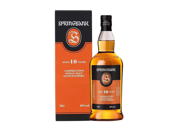 大足收购云顶10年威士忌SpringBank云顶10年700ml回收洋酒行货