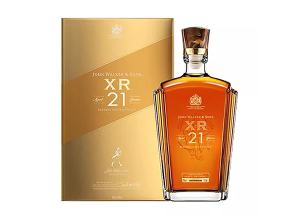 大足Johnnie Walker尊尼获加XR21年回收尊尼获加威士忌约翰走路洋酒750ml礼盒