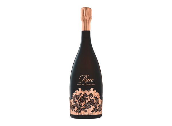 大足白雪香槟回收稀露香槟黑钻年份桃红香槟Rare Rose（礼盒装）